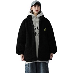 XZ213-MY09-P128控148-加厚羊羔毛刺绣棉服   点击率高图片