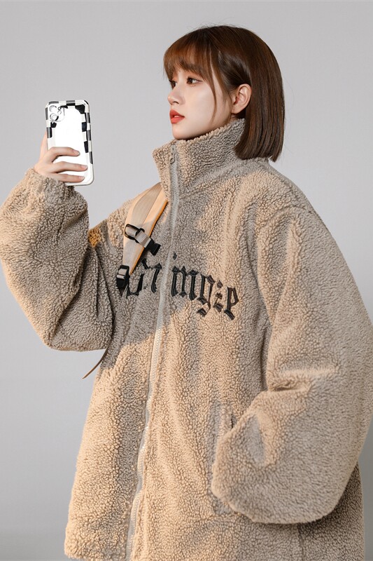 XZ213-MY39-P138控158加厚羊羔毛万针刺绣立领保暖棉服冬季,男装棉衣,星座213