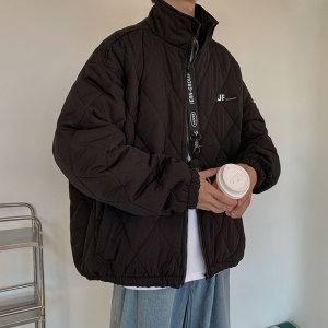 M05-P98控118-菱形格加厚棉服  绿色现货图片