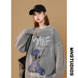 XZ213-19MY07-P65控88高质量加厚毛衣大码中性秋冬宽松圆领毛衣，男装针织衫/毛衣，星座213