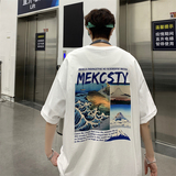 XZ213-21D05-P25控38港风大码印花清凉一夏T恤，男装T恤，星座213