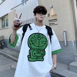 XZ213-21D03-P25控38大码创意印花宽松T恤潮流男短袖，男装T恤，星座213