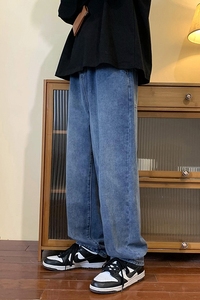 XZ213-DK19-P50控68港风大码水洗牛仔裤 直播品质图片