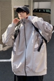 XZ213-19JK26-P75控88春季腰果花大码夹克宽松青少年，男装夹克，星座213