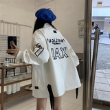 XZ213-19JK42-P108控128港风秋装新款刺绣织带立领夹克大码，男装夹克，星座213