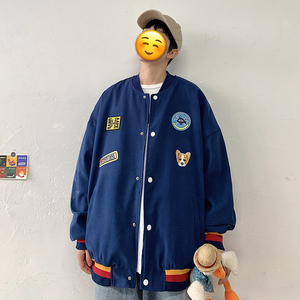 2021春季情侣外套男夹克绣花个性动物XZ213 - 19JK11-P105图片