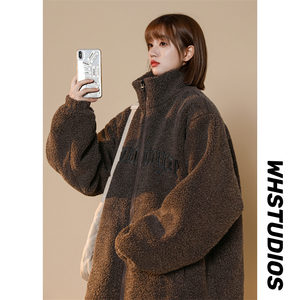 XZ213-MY39-P138控158 加厚羊羔毛 万针刺绣立领保暖棉服冬季图片