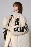XZ213-MY36-P128控148中性大码PU皮万针刺绣加厚立领保暖棉服，男装棉衣，星座213