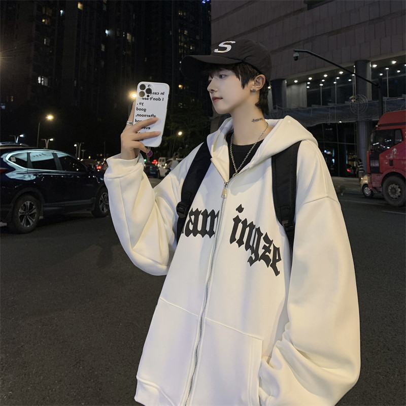 XZ213-JK16-P80控98冬季主推加绒加厚高品质开衫卫衣,男装卫衣,星座213