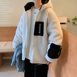 MY18-P148控168加厚羊羔毛连帽棉衣高品质棉服，男装棉衣，星座213