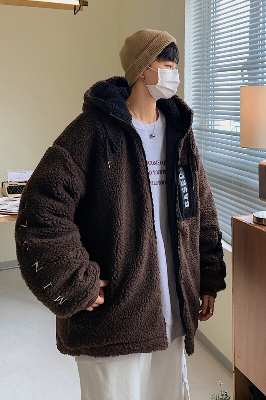 MY18-P148控168加厚羊羔毛连帽棉衣高品质棉服,男装棉衣,星座213