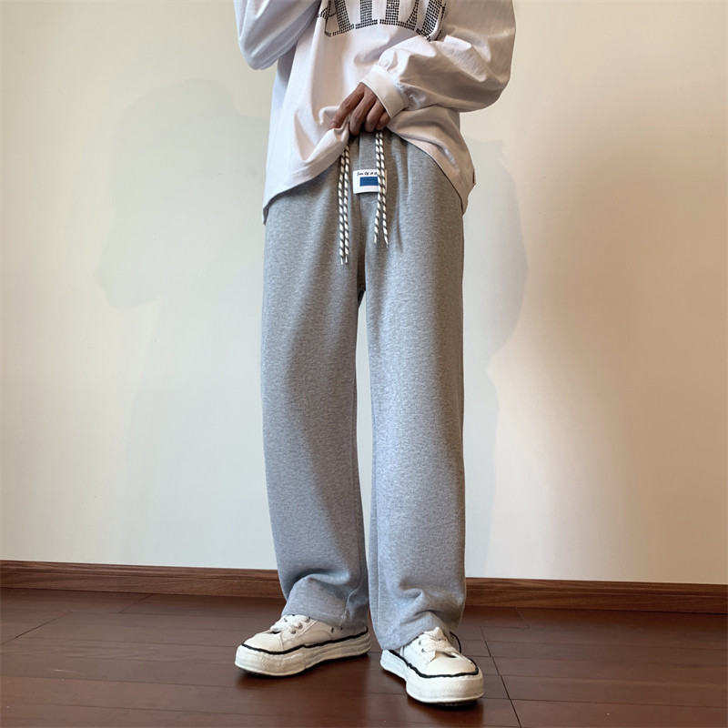 DK36-P45控58港风大码抽绳拖地裤,男装休闲裤,星座213