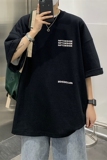 XZ213-19D99-P25控38个性字母印花港风大码T恤圆领，男装T恤，星座213