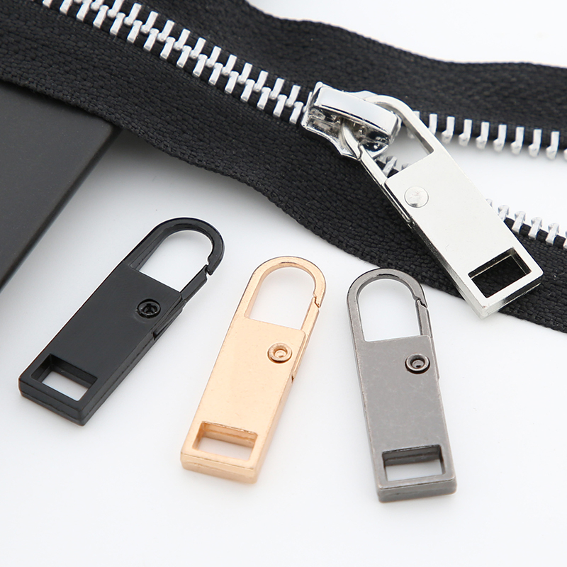 羽绒服金属拉链头拉片可拆卸包包衣服裤子拉链吊坠拉锁头配件辅料