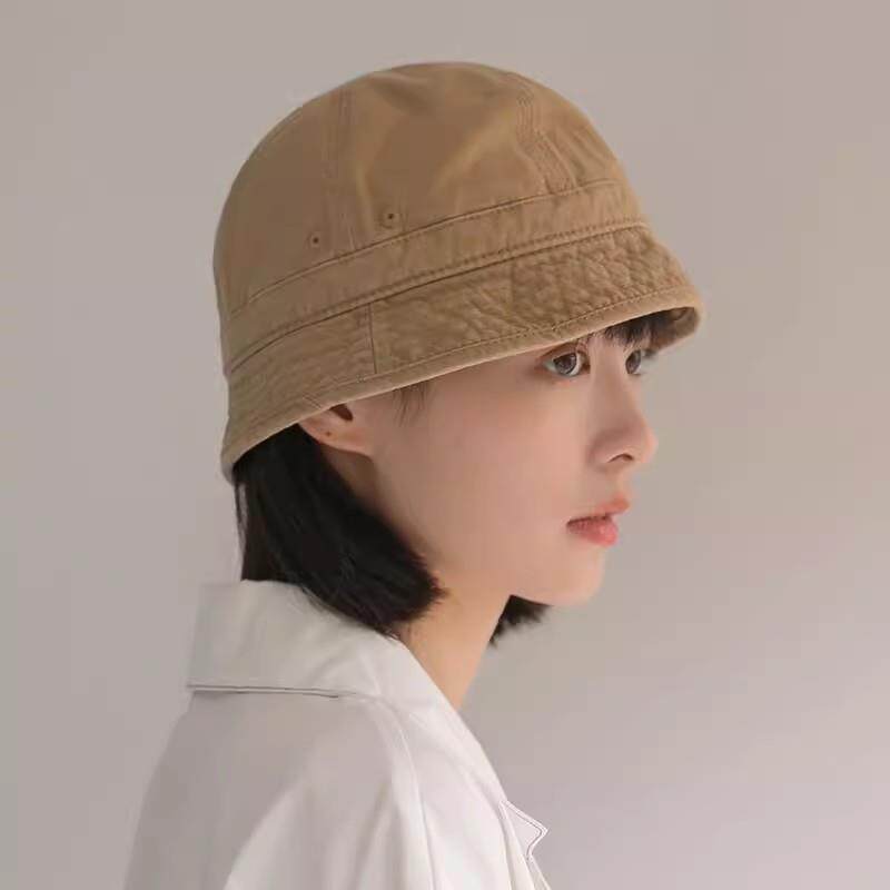 短檐渔夫帽女夏季水桶帽春秋遮阳帽女防晒帽子潮日系韩版百搭盆帽