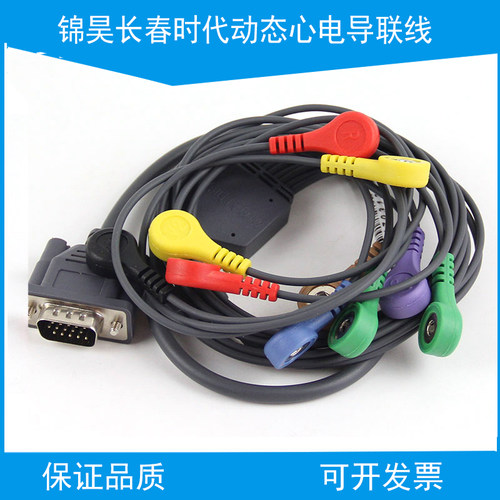 锦昊长春时代数码SDD动态心电记录盒十导Holter心电导联线
