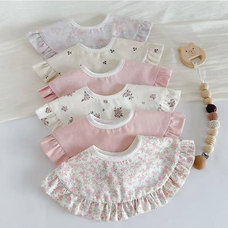 韩版超仙公主围兜婴儿花瓣围嘴女宝花边假领子纯棉披肩防水口水巾,婴童用品,小围嘴,淘宝优惠券,粉丝福利购,淘宝优惠卷