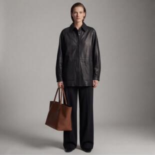 海宁真皮绵羊皮夹克女小个子中长款皮衣外套洋气酷飒风高级感爆款