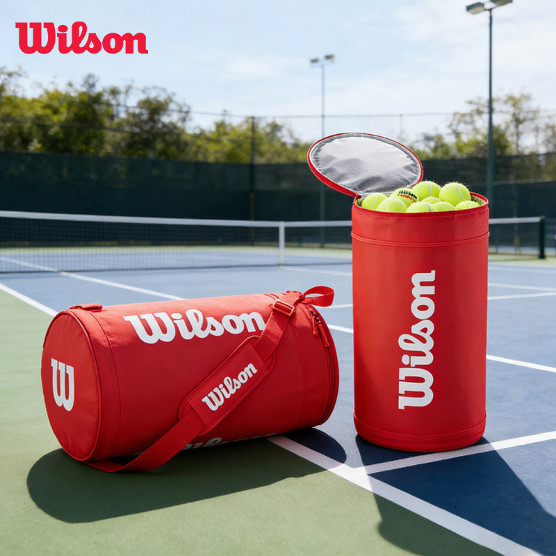 Wilson威尔胜网球桶包90-100颗装大容量网球袋外出单肩筒包网球包