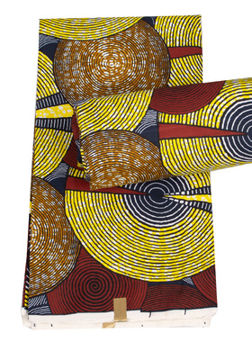 非洲民族风涤纶蜡染布裙子服饰非洲印花布African batik fabric