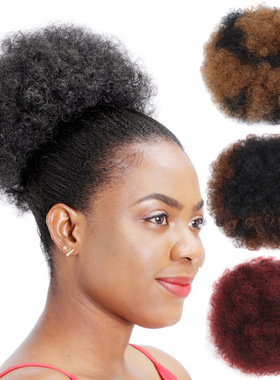 非洲人爆炸头发包假发大发包化纤高温丝蓬松卷假发发包Curled wig