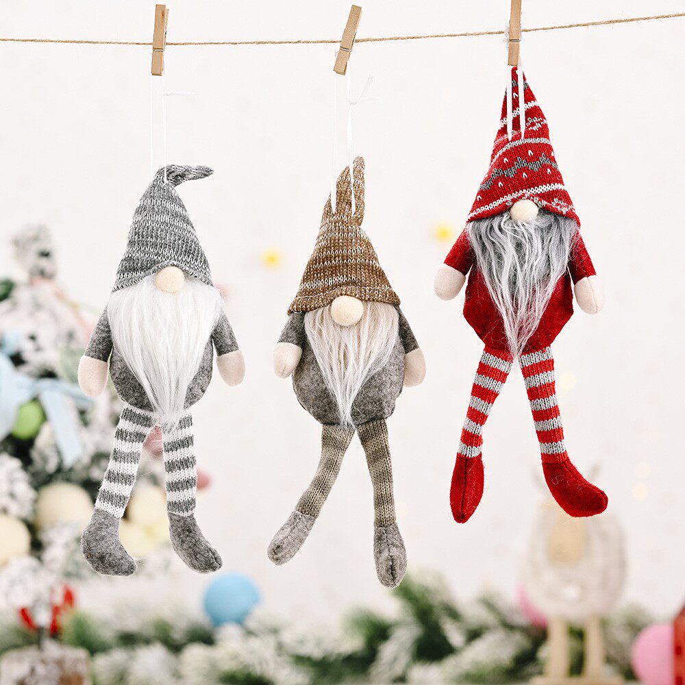 christmas decoration forest old man doll pendant圣诞娃娃挂件