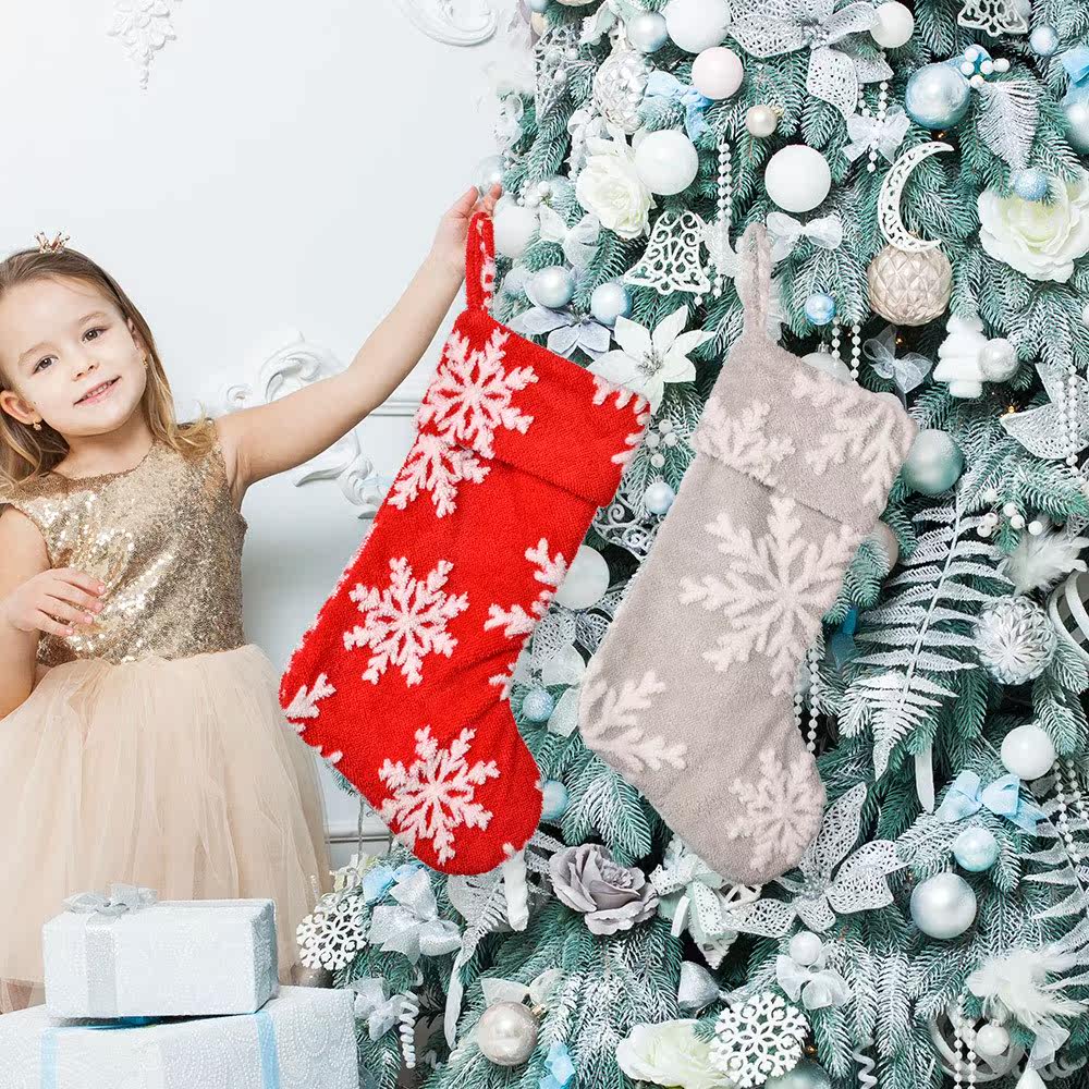 snowflake christmas stocking christmas tree pendant圣诞挂件