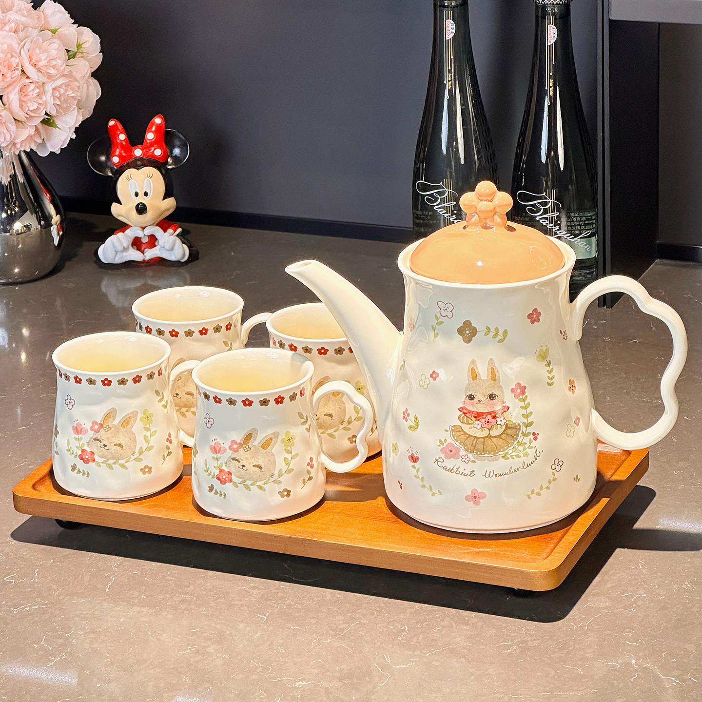 赫拉兔茶壶套装搬家乔迁新居杯子礼盒家用待客茶杯茶具结婚陪嫁,餐饮具,茶壶,淘宝优惠券,粉丝福利购,淘宝优惠卷