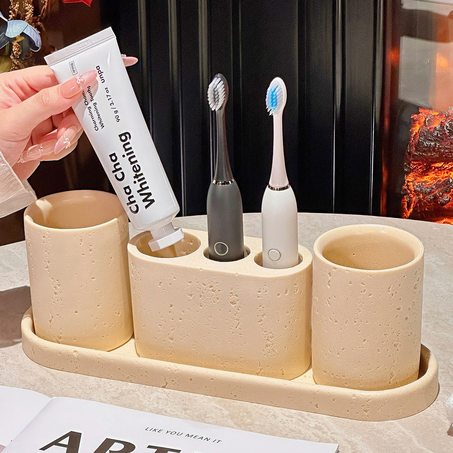 高颜值刷牙杯漱口杯家用卫生间台面洗漱套装浴室牙膏牙刷收纳盒,家庭/个人清洁工具,洗漱杯,淘宝优惠券,粉丝福利购,淘宝优惠卷