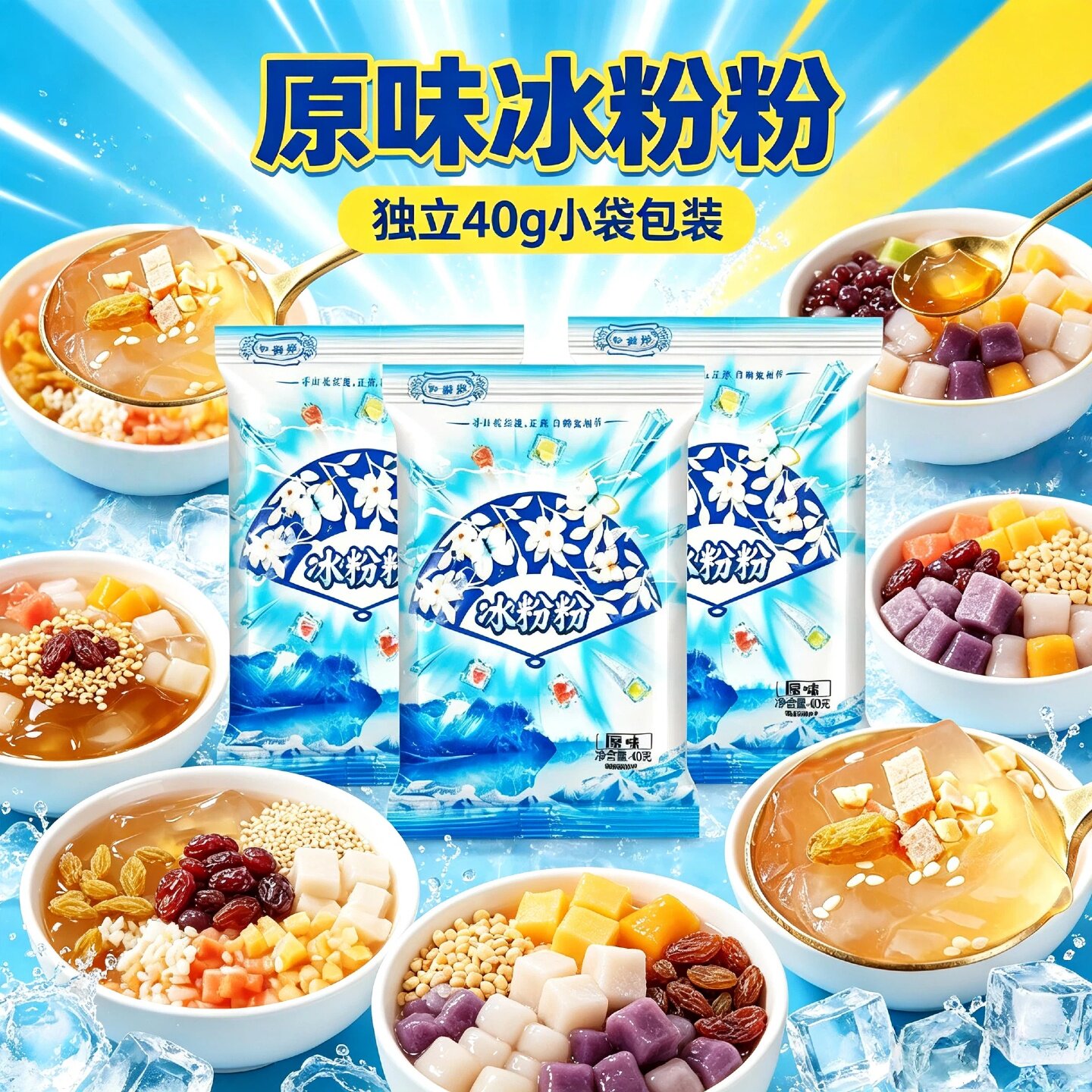 原味冰粉粉40g免煮家用自制凉粉