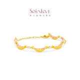 周大福 Soinlove Pink Gold Ten Miles Red Makeup Rich Mantang Gearl Foot Foot Bracelet Vr1835 Vr1835