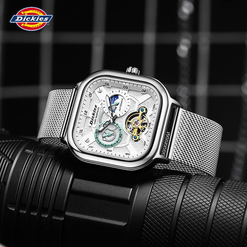 正品保证Dickies手表男机械夜光