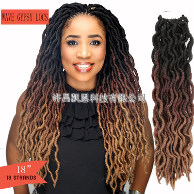 18 Strands/pack WAVY GYPSY LOCS 18