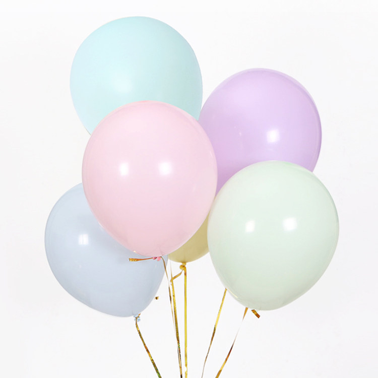 糖果色生日派对婚房布置告白气球