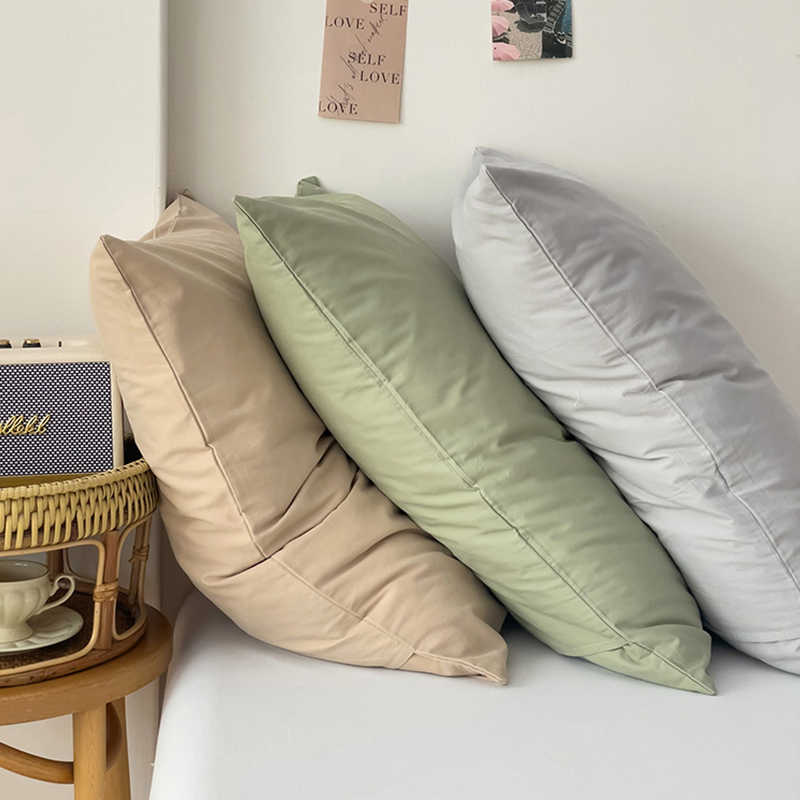 纯棉A类60支长绒棉枕头套一对装