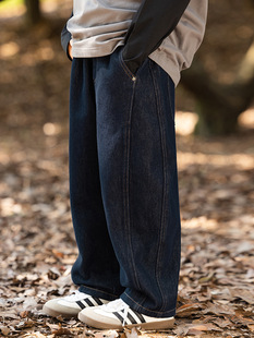 环保洗水无异味中大童裤 日系破缝哈伦牛仔裤 子 秋季 RS家男童牛仔裤