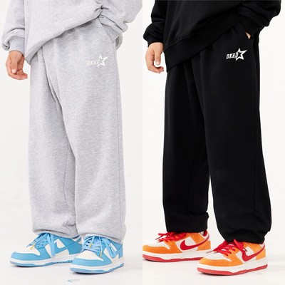 RS家男童运动裤秋冬嘻哈街舞中大童儿童宽松加绒休闲裤子卫裤潮