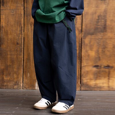 RS家26春季新款日系女男童休闲运动裤中大儿童亲子装宽松长裤子