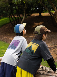 假两件儿童运动速干T恤 原纱防晒UPF50 RS家男童长袖 T恤2025秋季