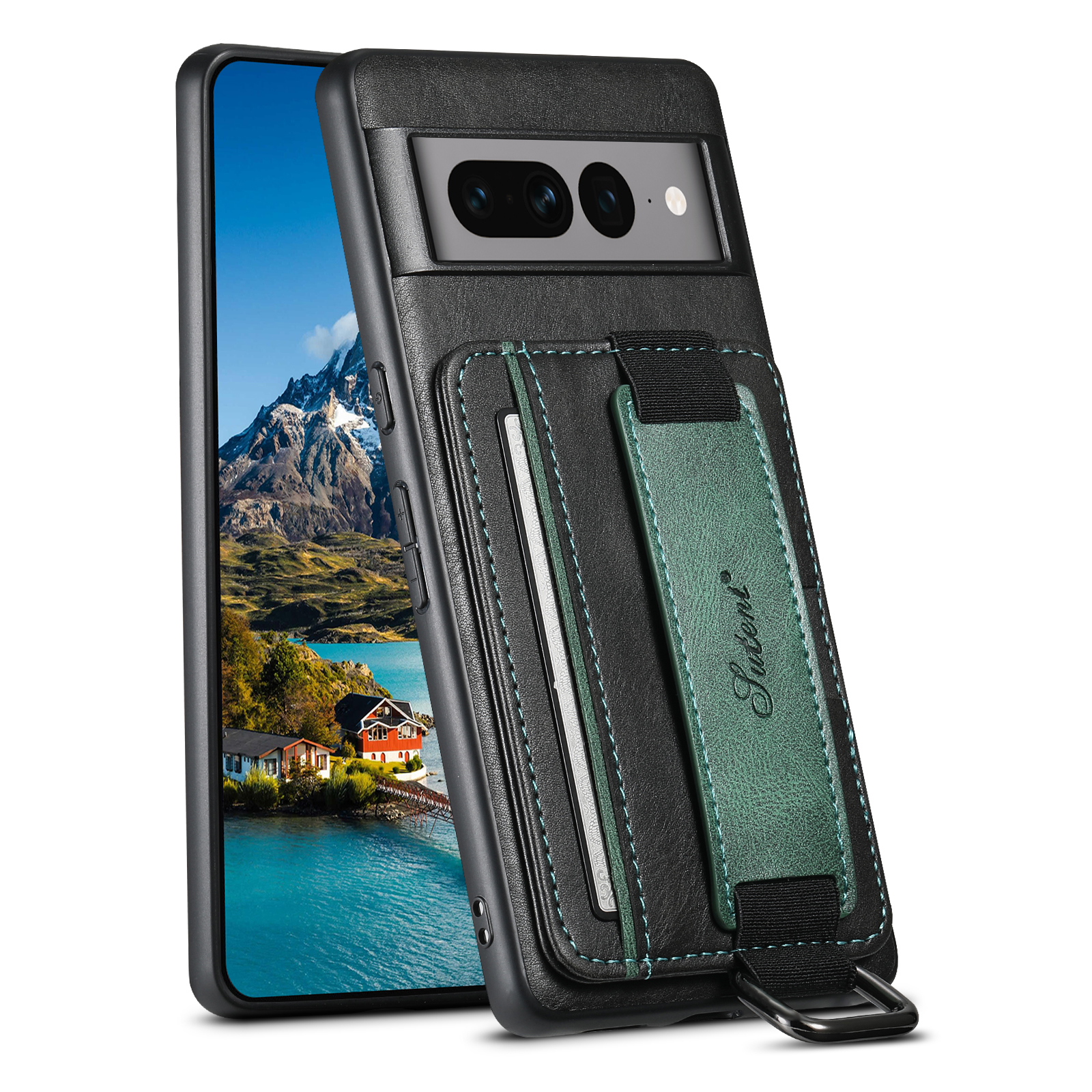 谷歌Pixel7Pro腕带插卡手机壳
