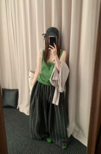 xu2026夏季新款简约百搭圆领背心8106