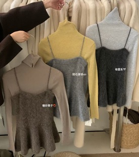 韩系堆堆领羊毛打底衫 新款 2025冬季 Mone