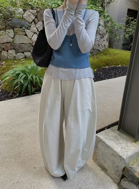 AMIDI 正品2025秋季新款百搭两穿针织吊带背心