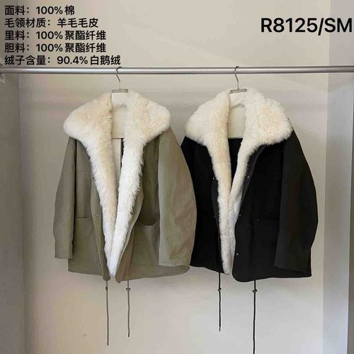 Plant ale 2025冬季新款韩系简约百搭翻领毛毛领鹅绒服