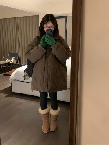 Montague 正品2025冬季新款韩系简约百搭立领羽绒服外套