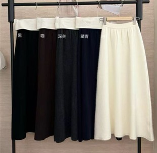 韩系简约百搭显瘦浣熊半身裙 新款 Mone 2025冬季