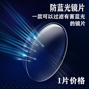 上海明Y1.60 1.67非球面防紫外线1.71超薄防蓝光蓝膜近视眼镜镜片