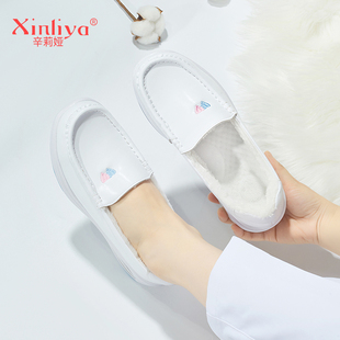秋冬 加绒防臭防滑保暖棉鞋 辛莉娅气垫护士鞋 女软底透气不累脚冬季