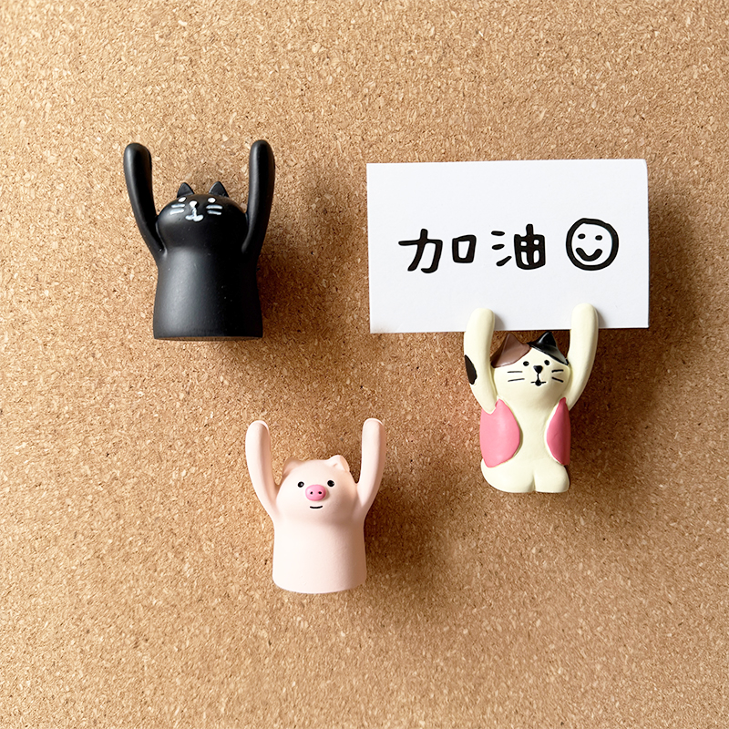 猫咪图钉创意便签照片装饰工字钉