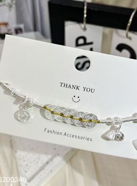 s925纯银手链女五帝币铜钱两世欢盘缠手环时尚百搭精致高级感手饰